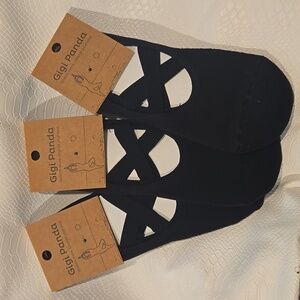 Yoga Socks (Black), 3-pack